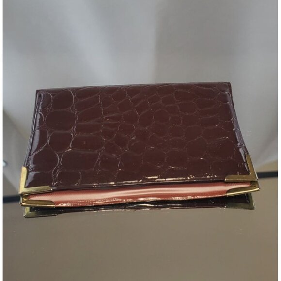 Photo Album Leather Alligator Design Cover Brown 4x3 - Picture 2 of 3